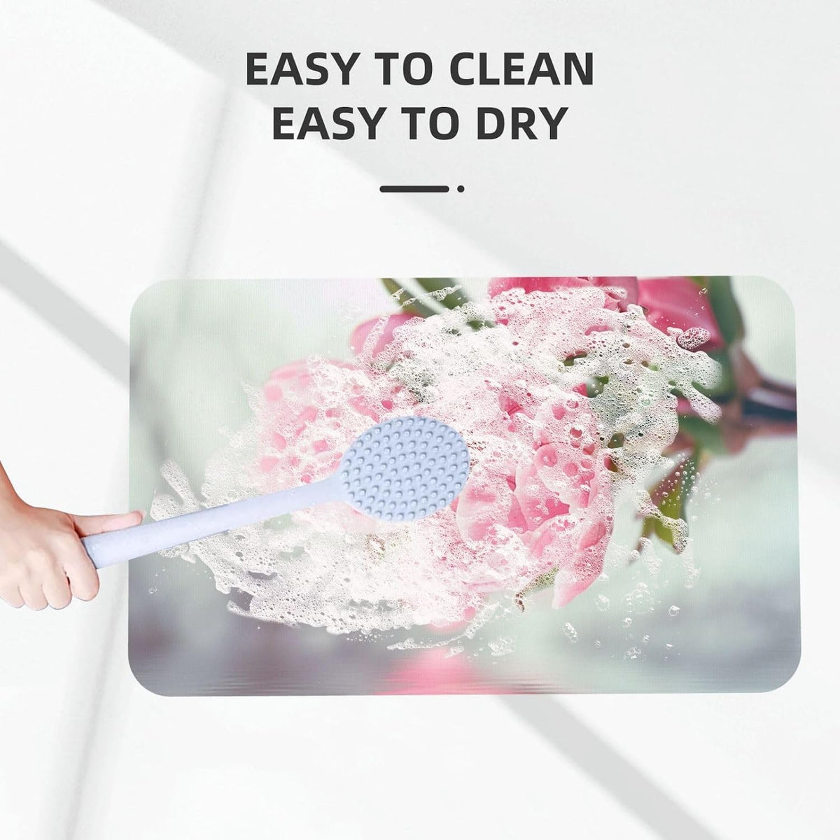 Yoga Meditation Printed Rounded Corner Diatomaceous Doormat 31.5x19.7 Inch Bath Mat Rug Non Slip Shower Floor Mat, Absorbent Bathroom Rugs Mat for Anti Slip Shower Mat, Housewarming Gift