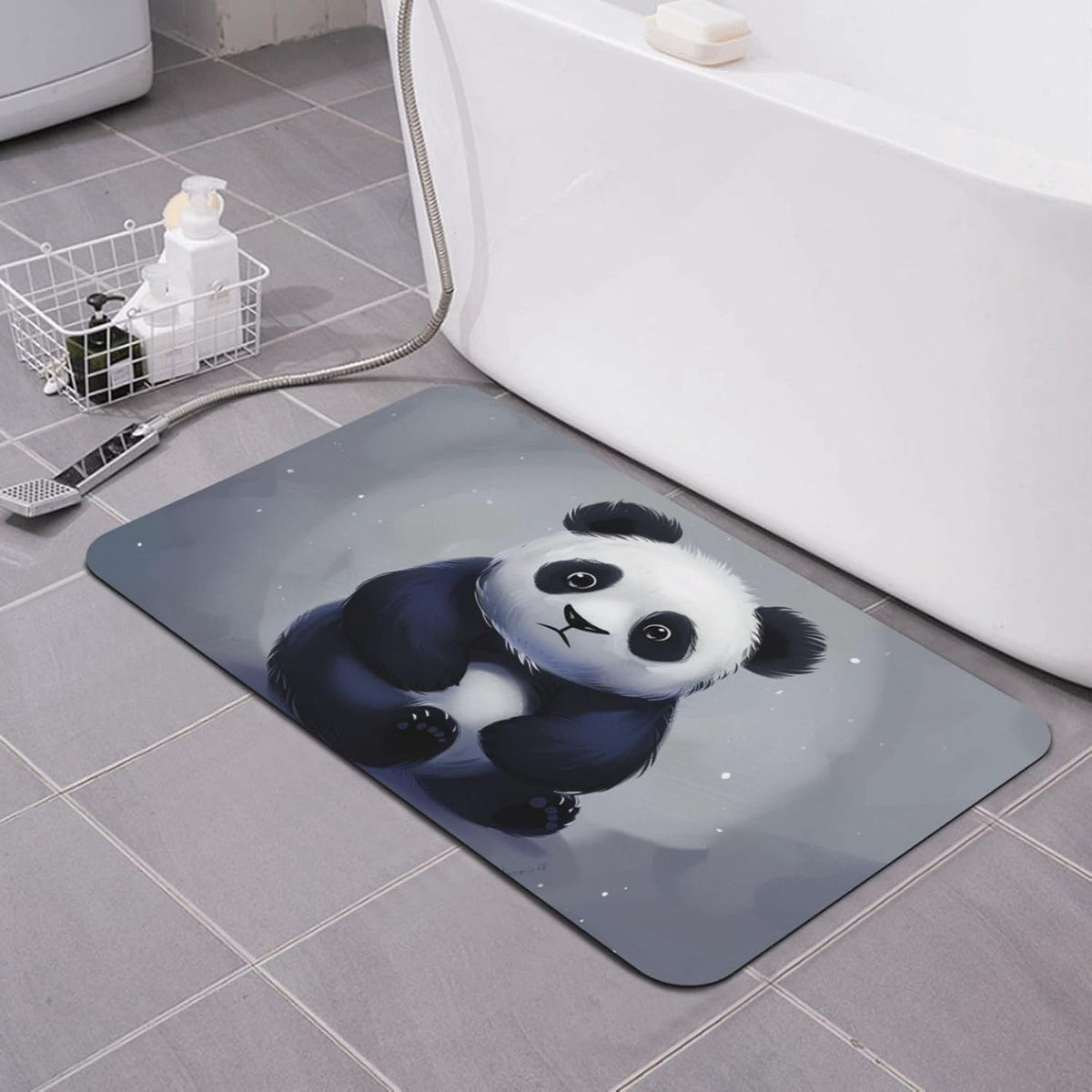 Yoga Meditation Printed Rounded Corner Diatomaceous Doormat 31.5x19.7 Inch Bath Mat Rug Non Slip Shower Floor Mat, Absorbent Bathroom Rugs Mat for Anti Slip Shower Mat, Housewarming Gift