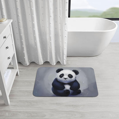 Yoga Meditation Printed Rounded Corner Diatomaceous Doormat 31.5x19.7 Inch Bath Mat Rug Non Slip Shower Floor Mat, Absorbent Bathroom Rugs Mat for Anti Slip Shower Mat, Housewarming Gift