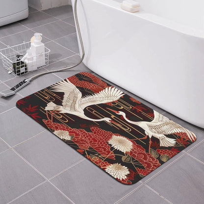 Yoga Meditation Printed Rounded Corner Diatomaceous Doormat 31.5x19.7 Inch Bath Mat Rug Non Slip Shower Floor Mat, Absorbent Bathroom Rugs Mat for Anti Slip Shower Mat, Housewarming Gift