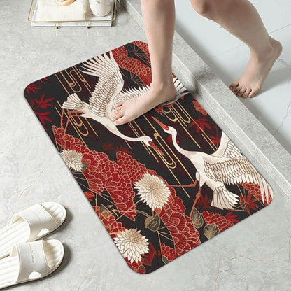 Yoga Meditation Printed Rounded Corner Diatomaceous Doormat 31.5x19.7 Inch Bath Mat Rug Non Slip Shower Floor Mat, Absorbent Bathroom Rugs Mat for Anti Slip Shower Mat, Housewarming Gift