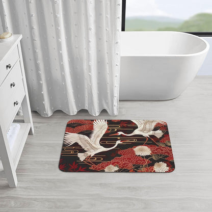 Yoga Meditation Printed Rounded Corner Diatomaceous Doormat 31.5x19.7 Inch Bath Mat Rug Non Slip Shower Floor Mat, Absorbent Bathroom Rugs Mat for Anti Slip Shower Mat, Housewarming Gift