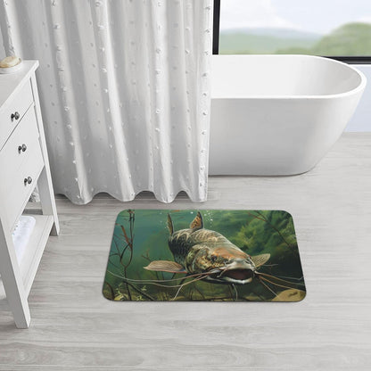 Yoga Meditation Printed Rounded Corner Diatomaceous Doormat 31.5x19.7 Inch Bath Mat Rug Non Slip Shower Floor Mat, Absorbent Bathroom Rugs Mat for Anti Slip Shower Mat, Housewarming Gift
