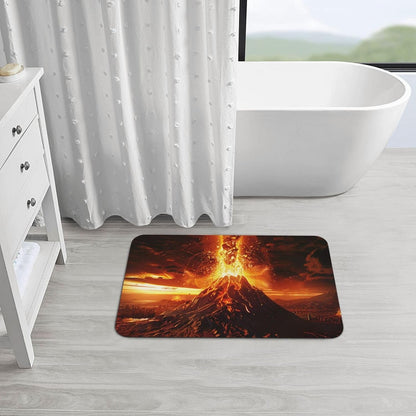 Yoga Meditation Printed Rounded Corner Diatomaceous Doormat 31.5x19.7 Inch Bath Mat Rug Non Slip Shower Floor Mat, Absorbent Bathroom Rugs Mat for Anti Slip Shower Mat, Housewarming Gift