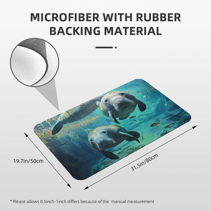 Yoga Meditation Printed Rounded Corner Diatomaceous Doormat 31.5x19.7 Inch Bath Mat Rug Non Slip Shower Floor Mat, Absorbent Bathroom Rugs Mat for Anti Slip Shower Mat, Housewarming Gift