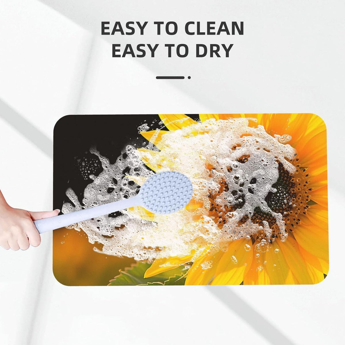 Yoga Meditation Printed Rounded Corner Diatomaceous Doormat 31.5x19.7 Inch Bath Mat Rug Non Slip Shower Floor Mat, Absorbent Bathroom Rugs Mat for Anti Slip Shower Mat, Housewarming Gift