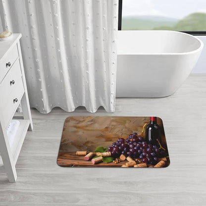 Yoga Meditation Printed Rounded Corner Diatomaceous Doormat 31.5x19.7 Inch Bath Mat Rug Non Slip Shower Floor Mat, Absorbent Bathroom Rugs Mat for Anti Slip Shower Mat, Housewarming Gift
