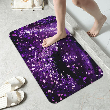 Yoga Meditation Printed Rounded Corner Diatomaceous Doormat 31.5x19.7 Inch Bath Mat Rug Non Slip Shower Floor Mat, Absorbent Bathroom Rugs Mat for Anti Slip Shower Mat, Housewarming Gift