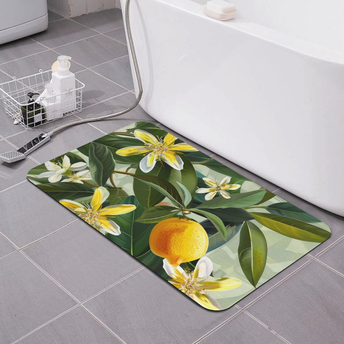Yoga Meditation Printed Rounded Corner Diatomaceous Doormat 31.5x19.7 Inch Bath Mat Rug Non Slip Shower Floor Mat, Absorbent Bathroom Rugs Mat for Anti Slip Shower Mat, Housewarming Gift