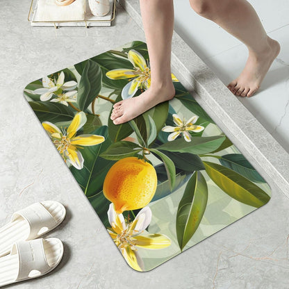 Yoga Meditation Printed Rounded Corner Diatomaceous Doormat 31.5x19.7 Inch Bath Mat Rug Non Slip Shower Floor Mat, Absorbent Bathroom Rugs Mat for Anti Slip Shower Mat, Housewarming Gift