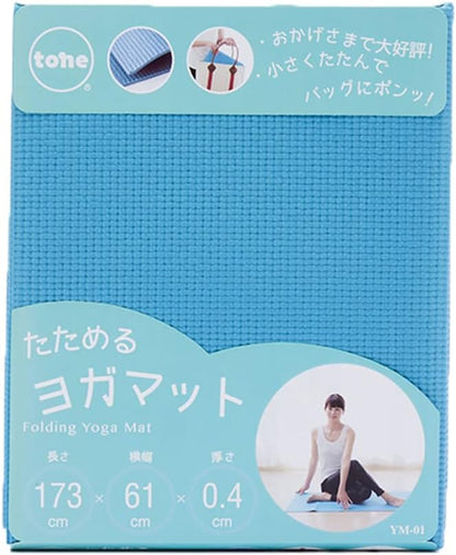 トーン Tone たためるヨガマット グリーン 173×61×0.4cm(折りたたみ時:30×24.5×0.4cm) YM-01