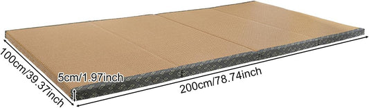 Traditional Tatami Mattress,40"x78" Collapsible Floor Meditation Mat,Natural Coconut Fiber Sleeping Futon for Beds Meditation Spaces Yoga Meditation Rooms