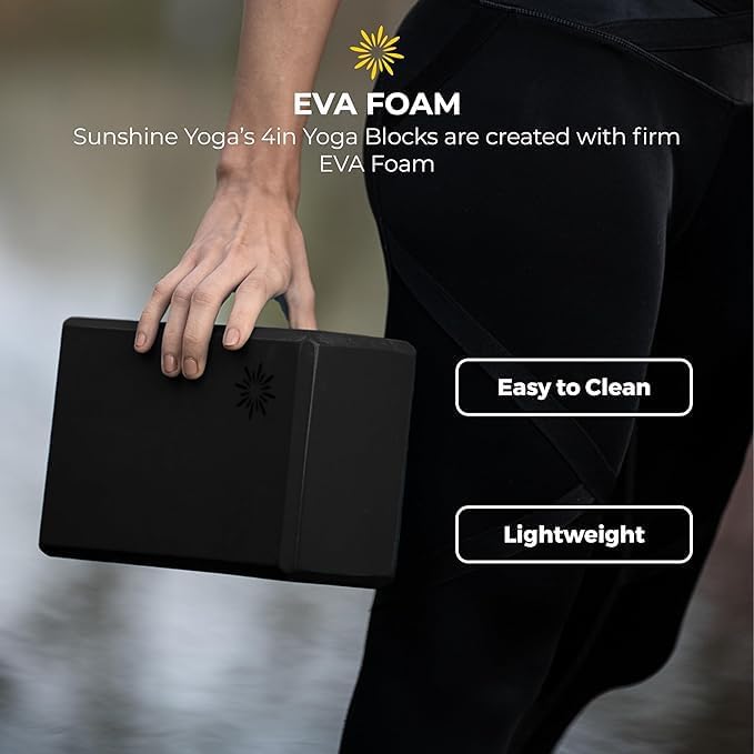 Bulk 4in Foam Yoga Blocks, 10 Pack