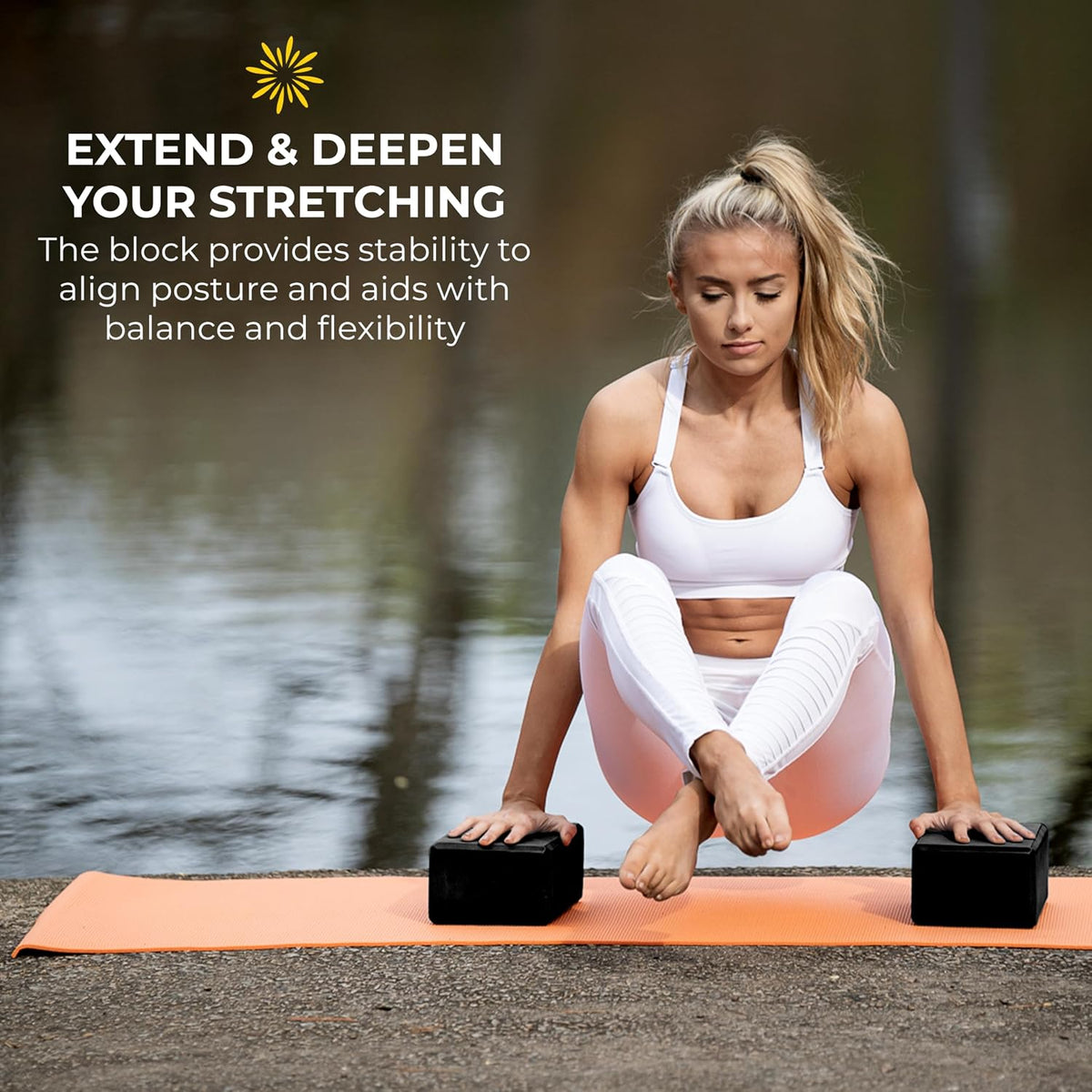 Bulk 4in Foam Yoga Blocks, 10 Pack