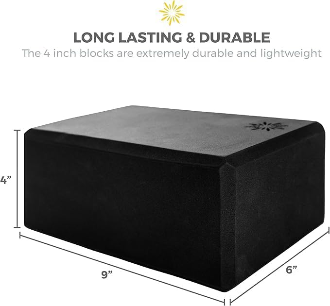 Bulk 4in Foam Yoga Blocks, 10 Pack