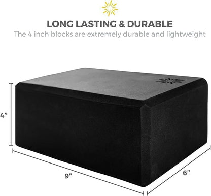 Bulk 4in Foam Yoga Blocks, 10 Pack