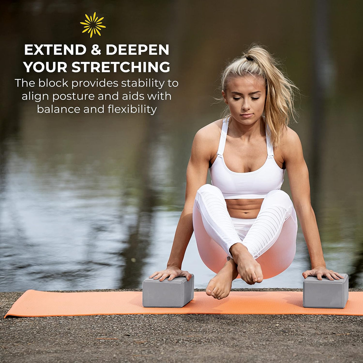 Bulk 4in Foam Yoga Blocks, 10 Pack