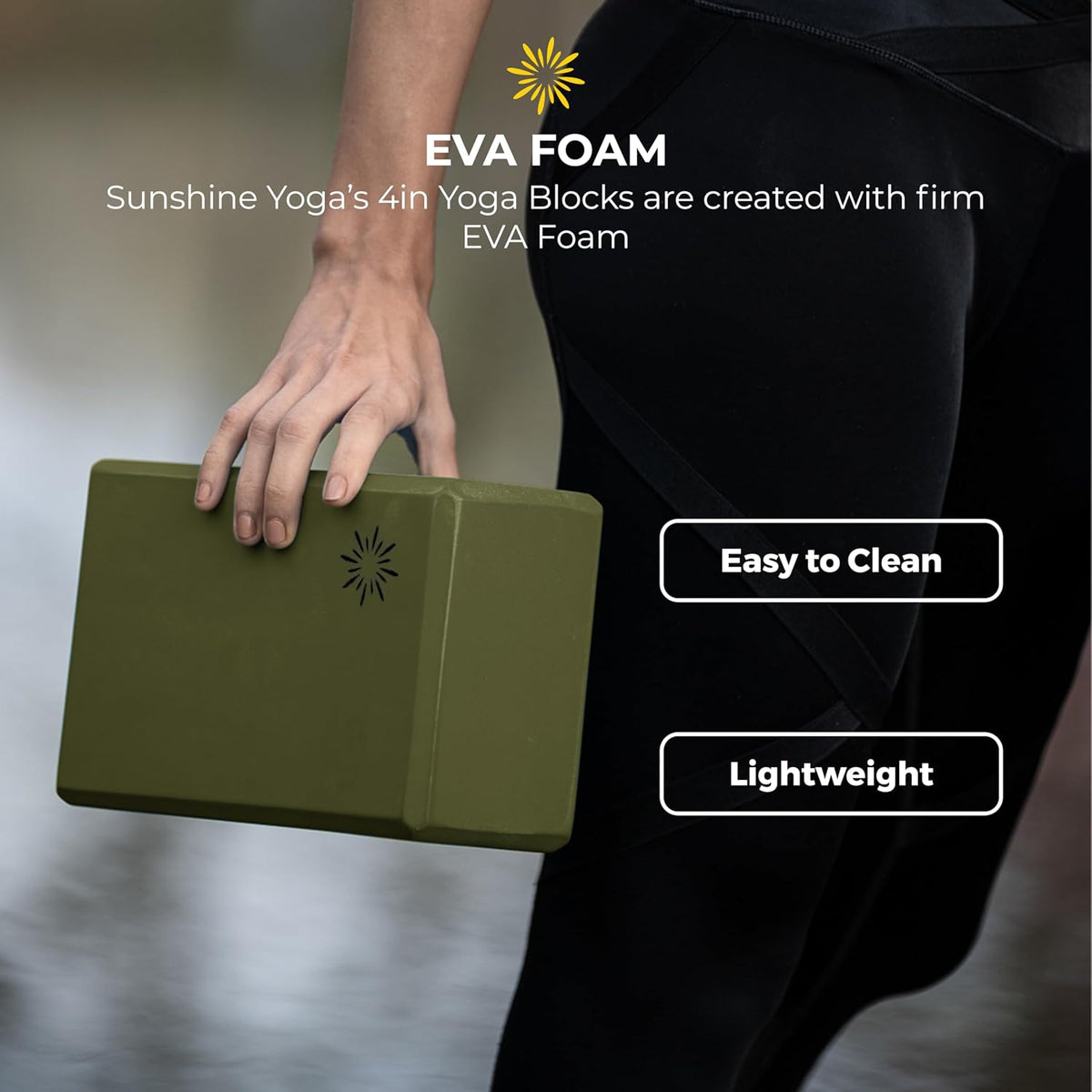 Bulk 4in Foam Yoga Blocks, 10 Pack