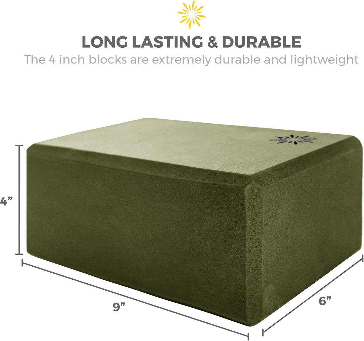 Bulk 4in Foam Yoga Blocks, 10 Pack