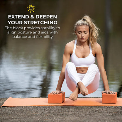 Bulk 4in Foam Yoga Blocks, 10 Pack