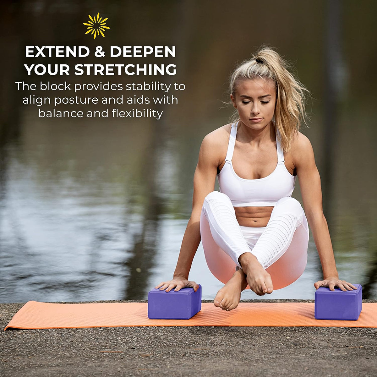 Bulk 4in Foam Yoga Blocks, 10 Pack