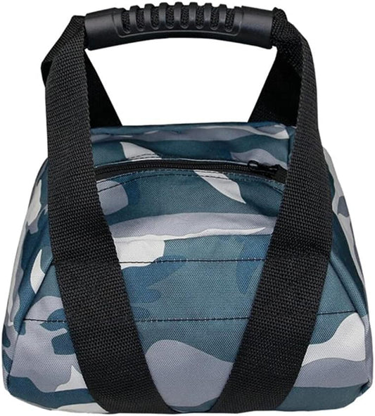 Camouflage Weightlifting Training Sandbag Kettlebell Sandbag, Adjustable Canvas Soft Sand Bag with Handles, Weightlifting Dumbbell for Home Training Fitness Yoga Workout