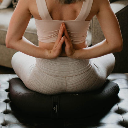 V-Shaped Meditation Cushion - Provides Support in Cross-Legged Sitting, Promotes Healthy Posture, Handmade in The USA