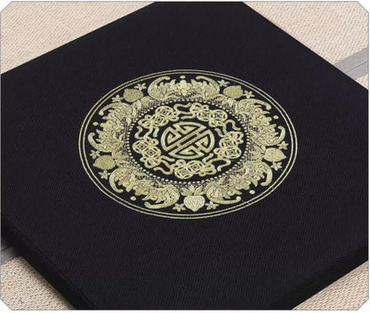 Square Meditation Cushion Mat Set with Washable Cotton Linen Cover, Larger Thick Yoga Mat Bolster Floor Pillows Seating for Adults Upgraded Meditation Accessories grey-70 * 5cm