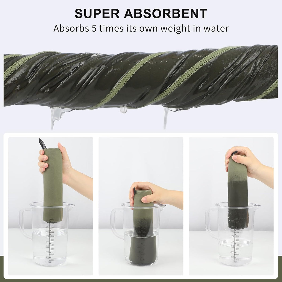 Microfiber Towel Quick Dry Camping & Travel & Gym Towel. Compact | Super Absorbent, Lightweight, Fast Drying. Suitable for Beach, Bath, Backpacking, Hiking, Swim.