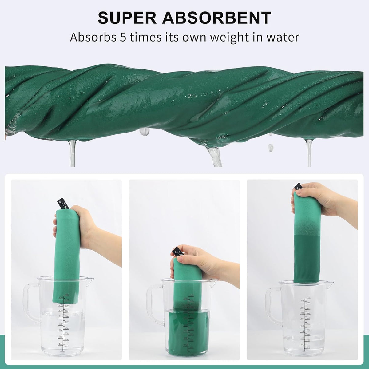 Microfiber Towel Quick Dry Camping & Travel & Gym Towel. Compact | Super Absorbent, Lightweight, Fast Drying. Suitable for Beach, Bath, Backpacking, Hiking, Swim.