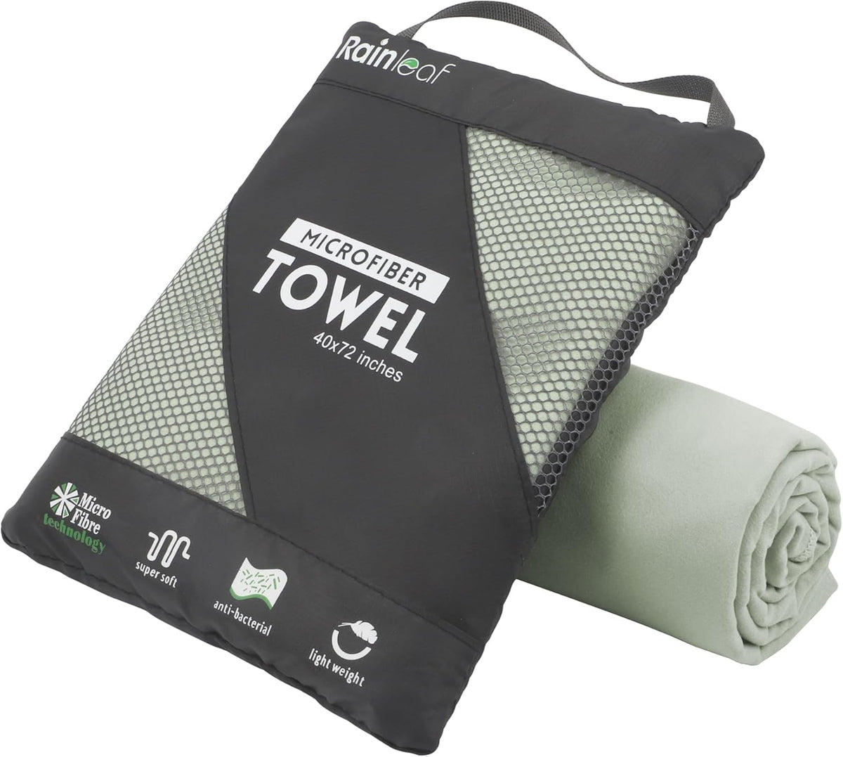 Microfiber Towel Quick Dry Camping & Travel & Gym Towel. Compact | Super Absorbent, Lightweight, Fast Drying. Suitable for Beach, Bath, Backpacking, Hiking, Swim.
