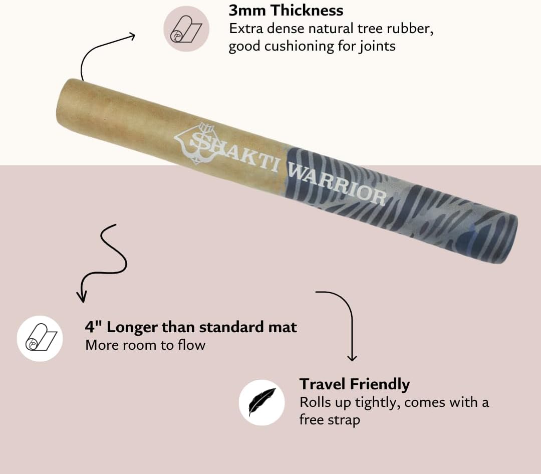 Suede Yoga Mat, Non Slip, 72 x 24 Inch, 3mm Thick