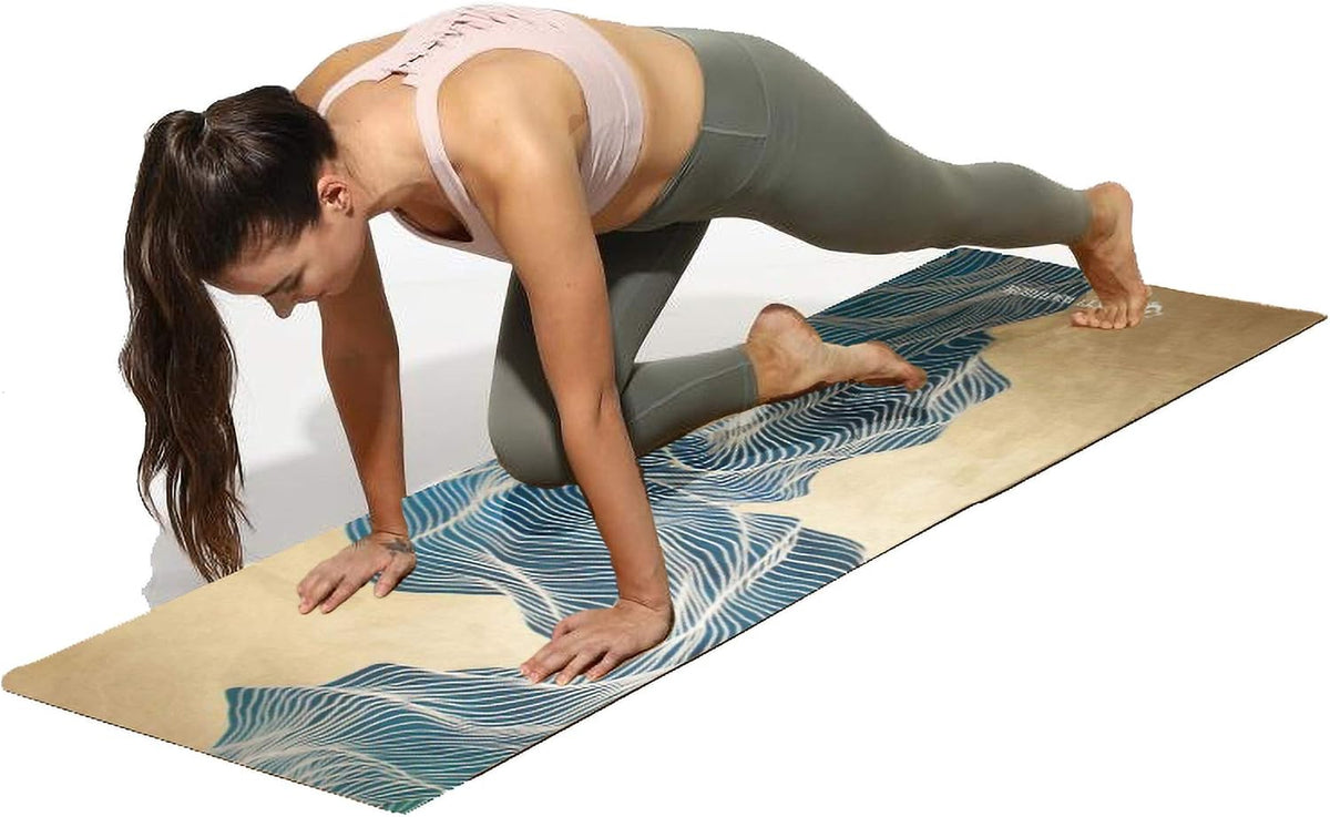Suede Yoga Mat, Non Slip, 72 x 24 Inch, 3mm Thick