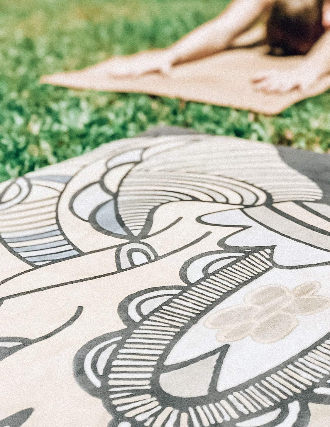 Suede Yoga Mat, Non Slip, 72 x 24 Inch, 3mm Thick