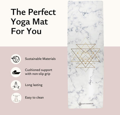 Suede Yoga Mat, Non Slip, 72 x 24 Inch, 3mm Thick