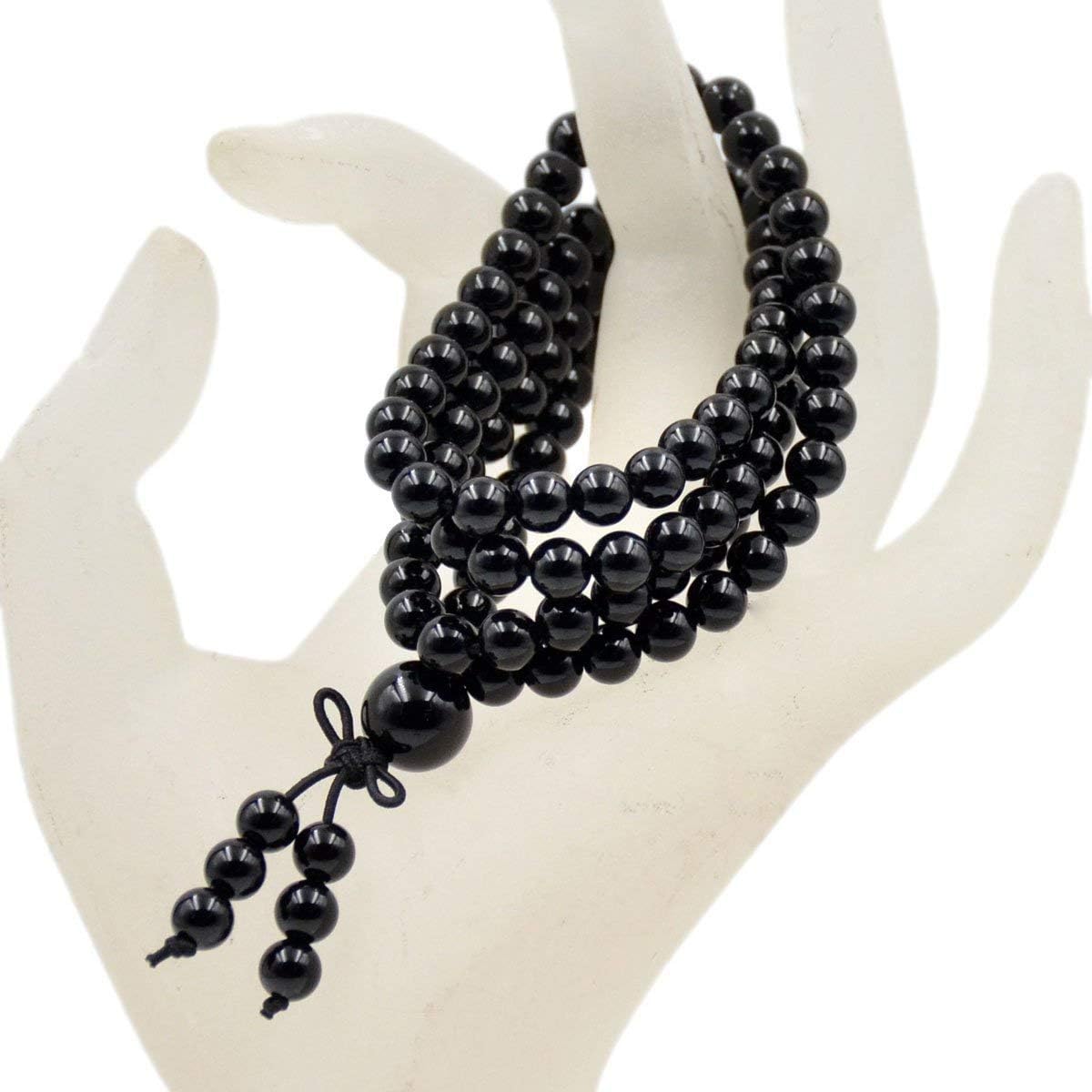 6mm Natural Healing Gemstones Buddhist 108 Prayer Mala Stretchy Bracelet Necklace