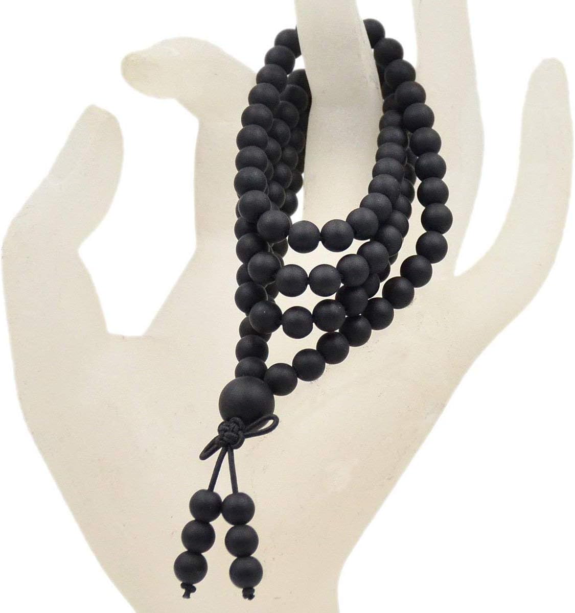 6mm Natural Healing Gemstones Buddhist 108 Prayer Mala Stretchy Bracelet Necklace