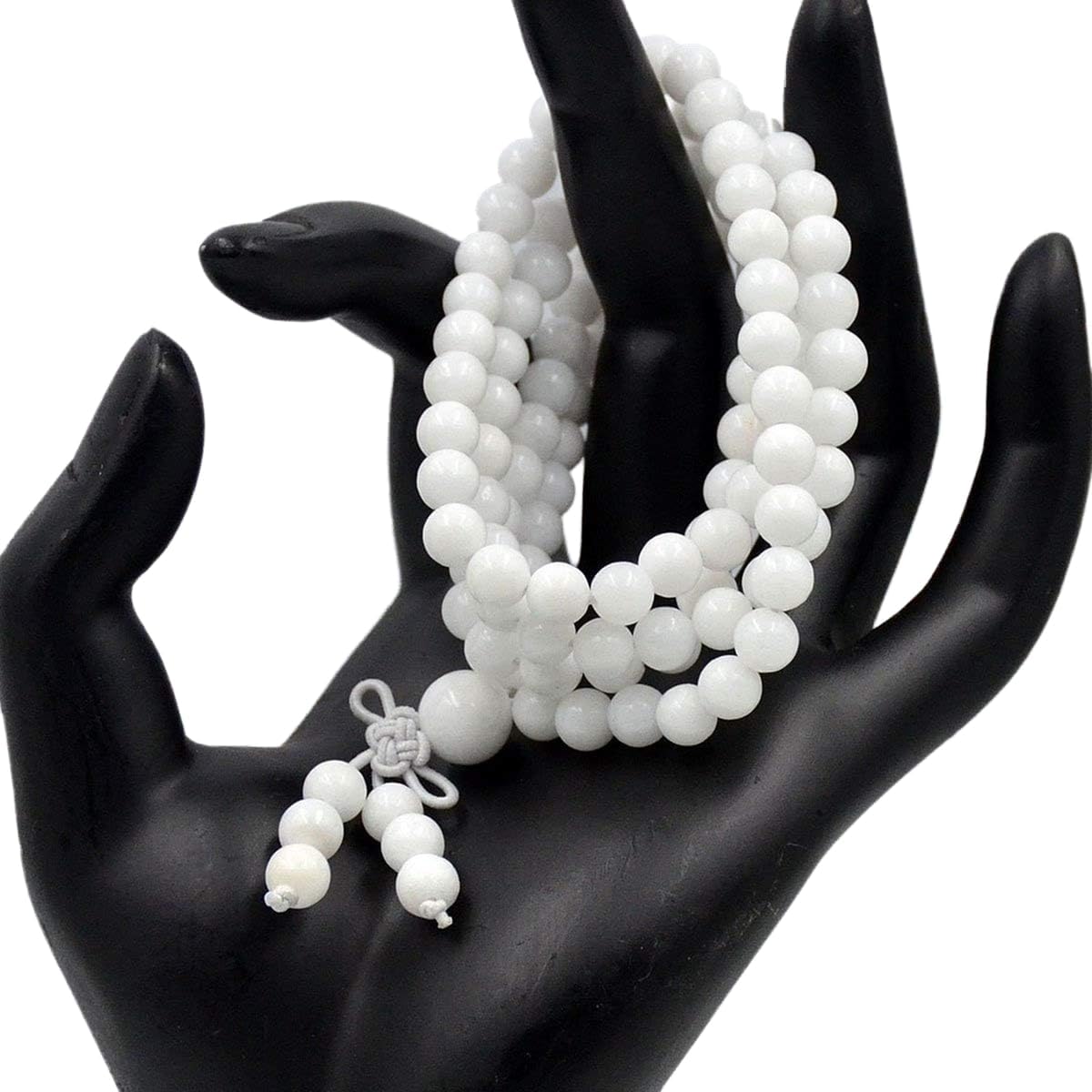 6mm Natural Healing Gemstones Buddhist 108 Prayer Mala Stretchy Bracelet Necklace