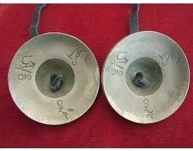 BEAUTIFUL TIBETAN BUDDHIST HEART CHAKRA TINGSHA MANJEERA CYMBALS EMBOSSED WITH 2 TIBETAN DRAGONS