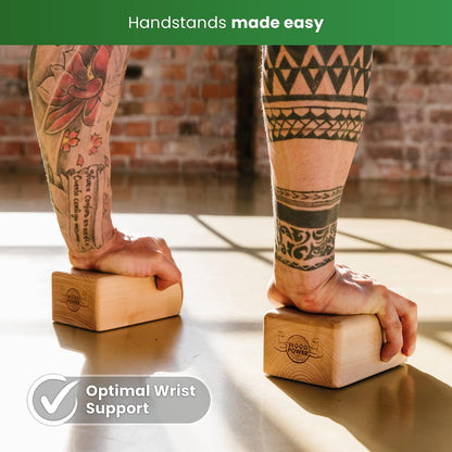 BalanceBlocks - Handstand Blocks & Yoga Block in One - Bodyweight Training, Gymnastics, Acrobatics, Yoga, Yoga prop and accessory, Lightweight, Good for Travel, Premium European Quality (Pack of 2)