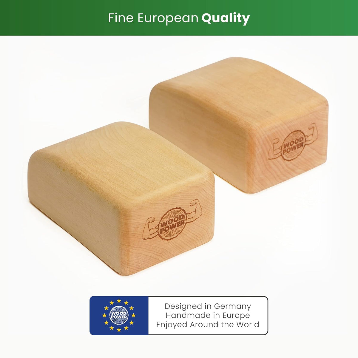 BalanceBlocks - Handstand Blocks & Yoga Block in One - Bodyweight Training, Gymnastics, Acrobatics, Yoga, Yoga prop and accessory, Lightweight, Good for Travel, Premium European Quality (Pack of 2)