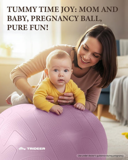 Pregnancy Ball for Daily Comfort & Labor, Exercise Guide Included