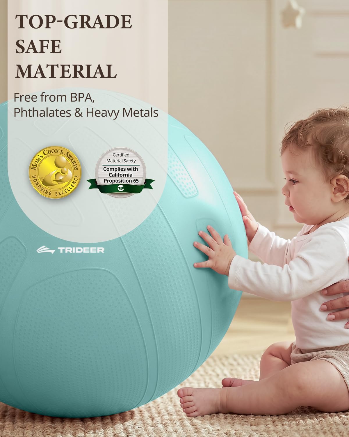 Pregnancy Ball for Daily Comfort & Labor, Exercise Guide Included