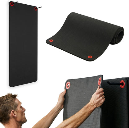 Hanging Exercise Mats for Gyms, Closed-Cell Foam Yoga & Fitness Mats with Grommets, Thick Workout Mats for Studios & Group Fitness Classes