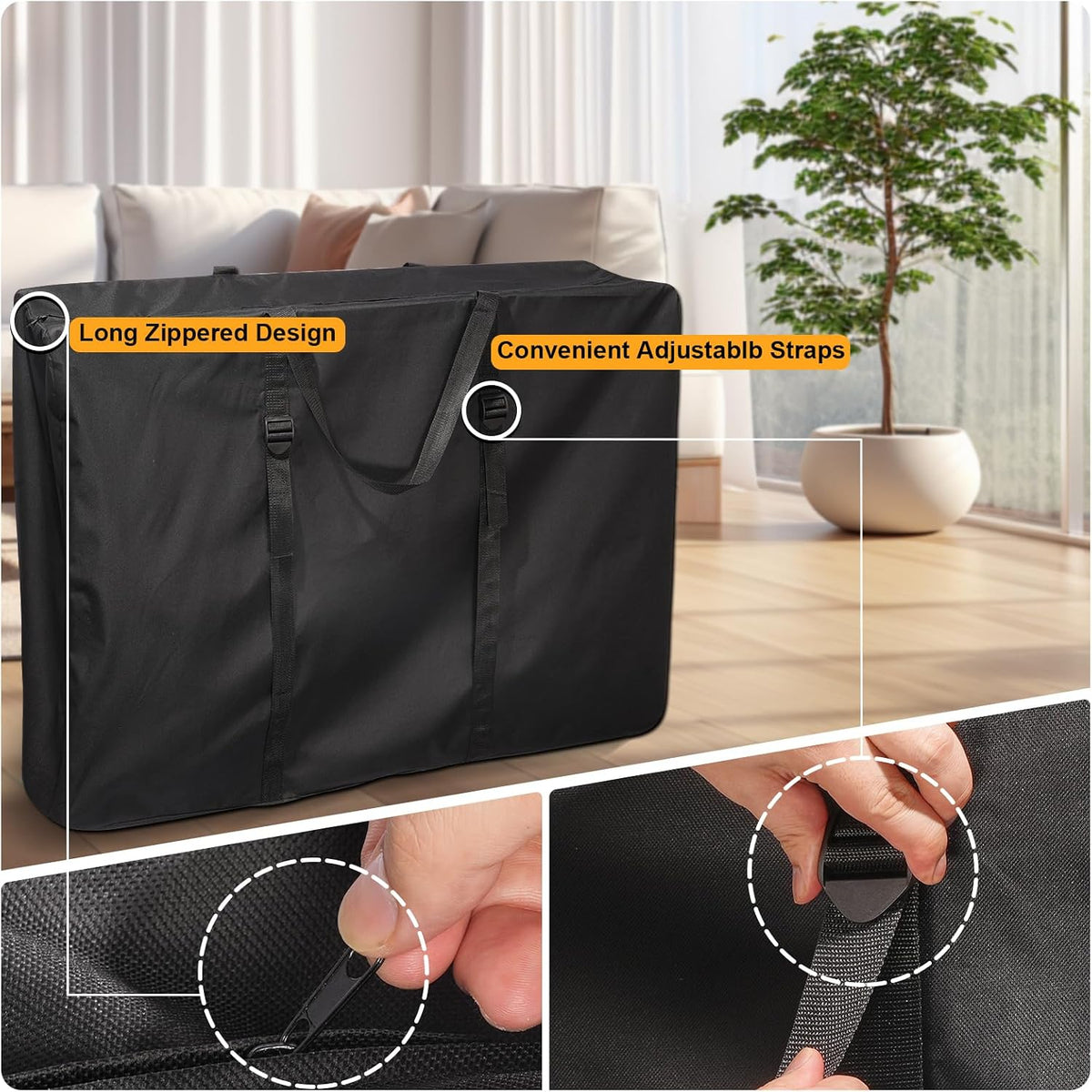 Large Outside Zero Gravity Chair Cover with Zippers & Handles