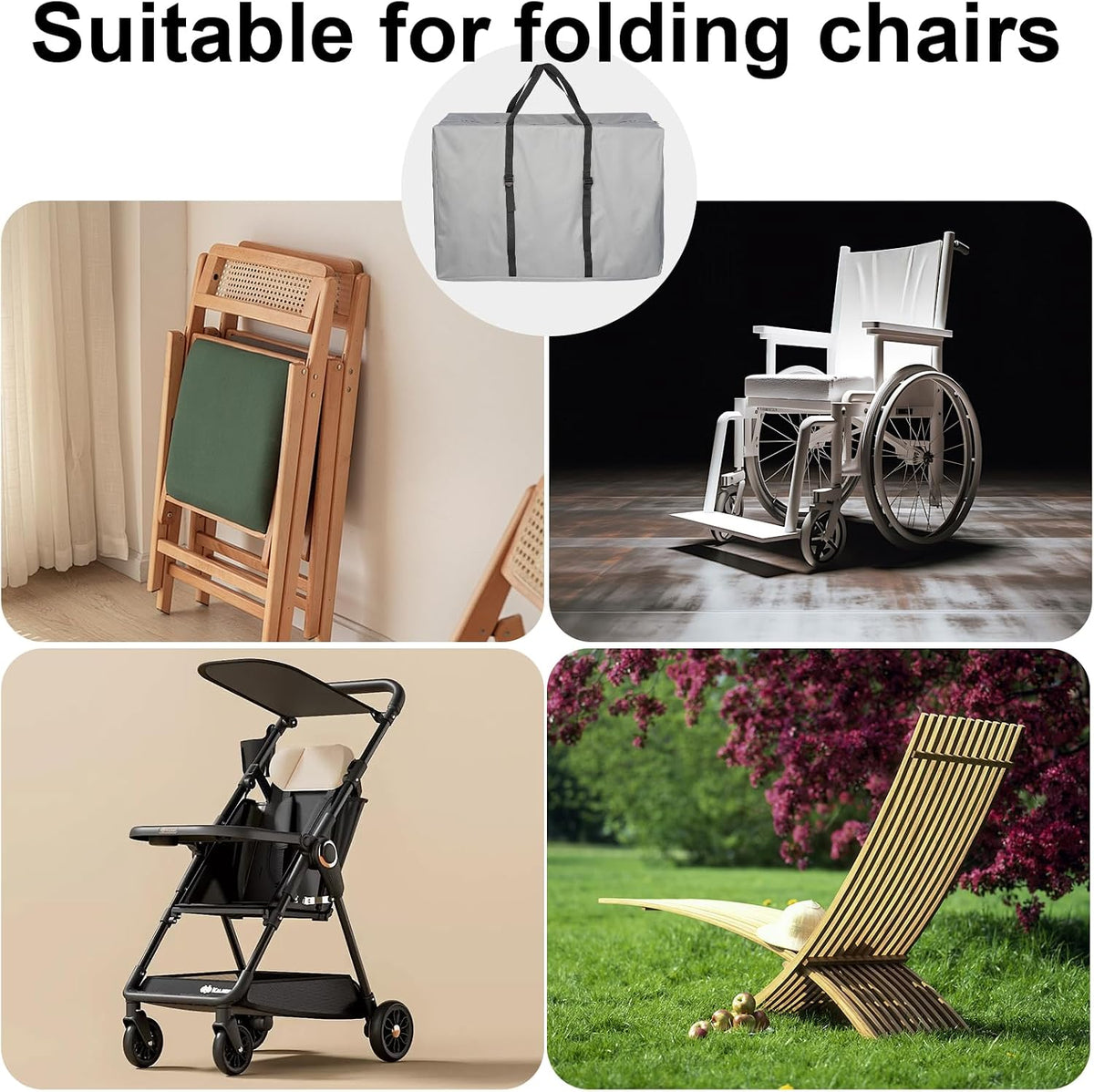 Large Outside Zero Gravity Chair Cover with Zippers & Handles
