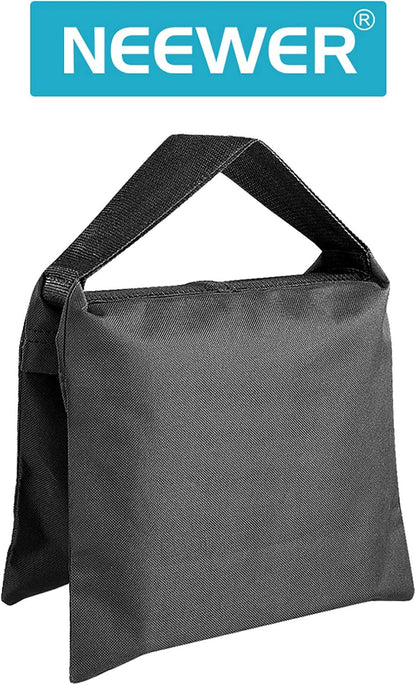 Sandbags for Photography, 4 Pack Black Sand Bags for Weight Heavy Duty Sandbag for Light Stands Boom Arms Tripods