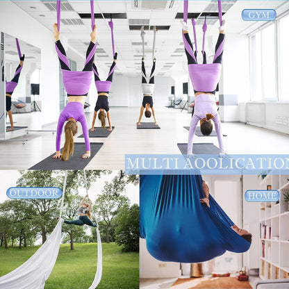 Aerial Silks Yoga Swing Set, Fitness Aerial Yoga Kit