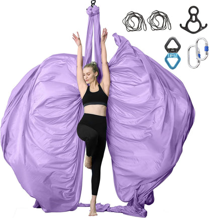 Aerial Silks Yoga Swing Set, Fitness Aerial Yoga Kit