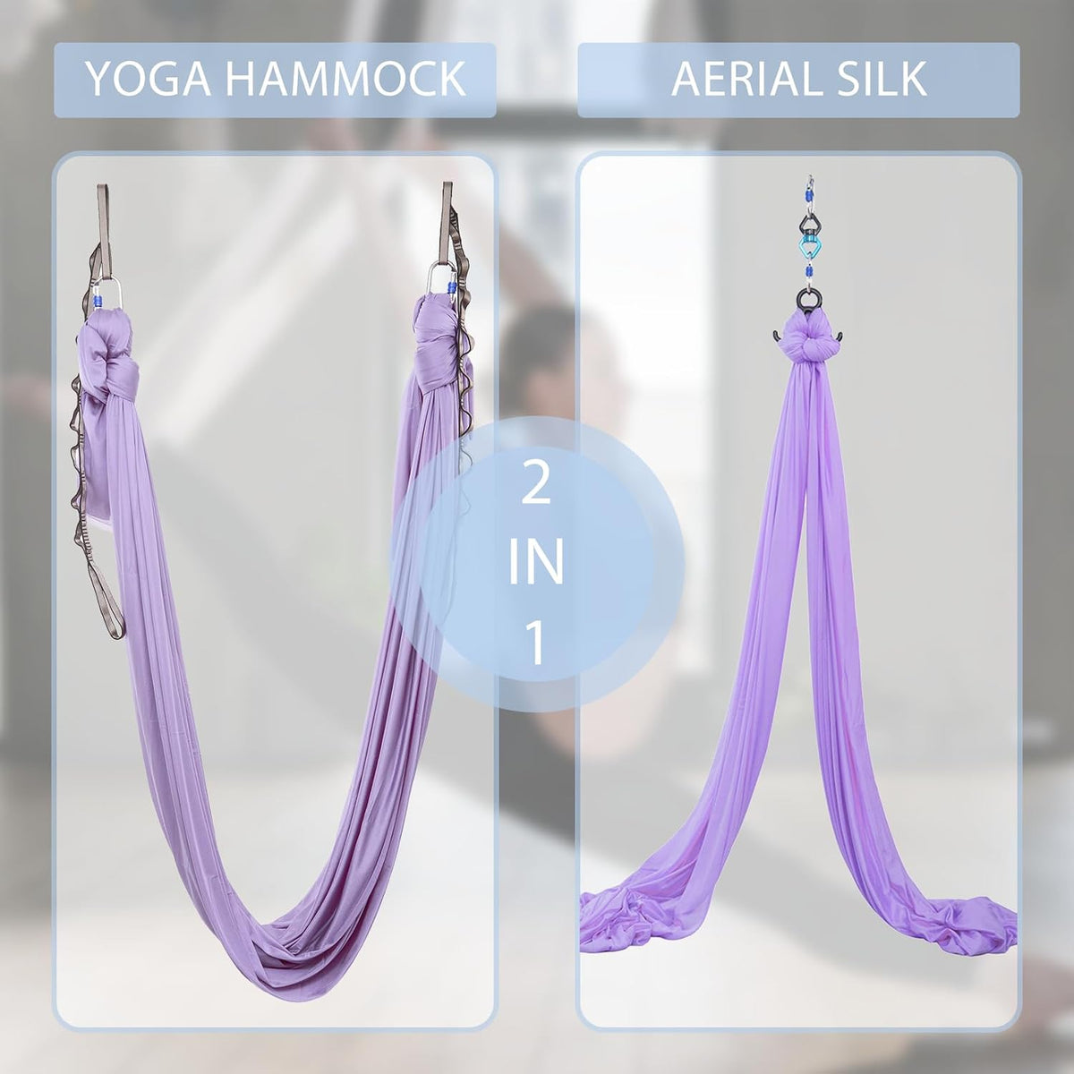 Aerial Silks Yoga Swing Set, Fitness Aerial Yoga Kit